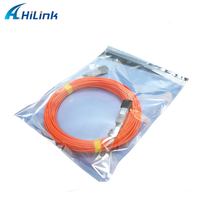 10G AOC Cable 10G SFP+ To SFP+ OM3 5M Blue And Orange Active Optical Cable