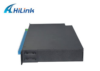 18 Channels CWDM Mux Demux Module LC/UPC Connectors COM Ports With SC/APC 1U Rack