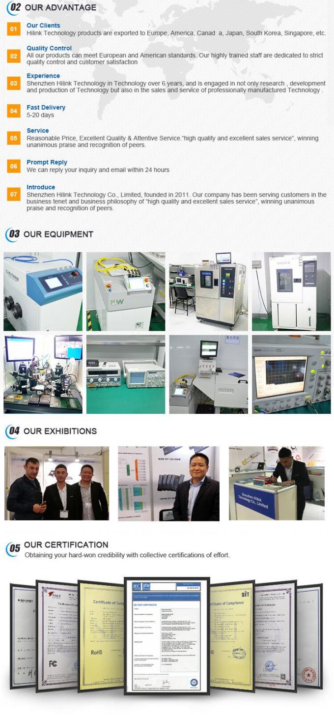 QSFP 40G ZR4 100KM 1550nm 40Gb/s QSFP+ Transceptor Duplex LC Módulo Óptico DOM 3