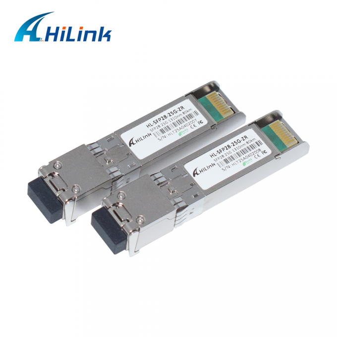 25G ZR SFP 80KM LC 25G Ethernet Transceptor SFP DOM 1310nm Transceptores de fibra óptica 3