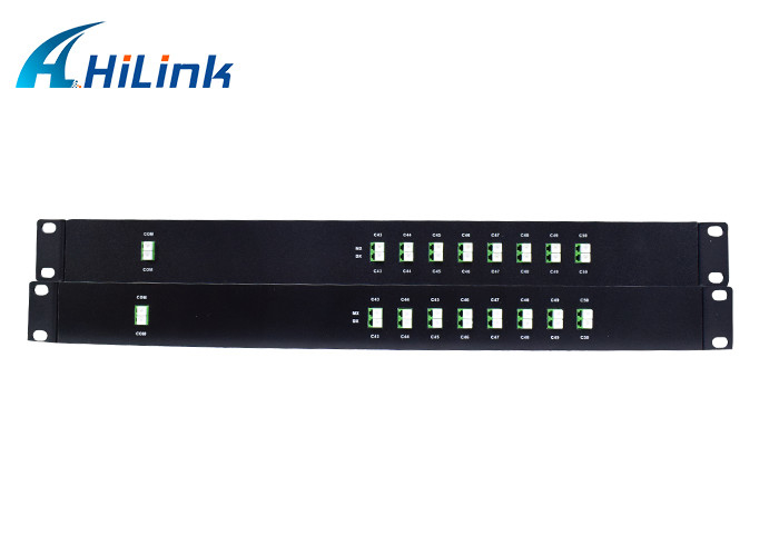 1 peça de alto isolamento 19'1U 100G óptico 18 canais CWDM MUX e módulo DEMUX fibra única
