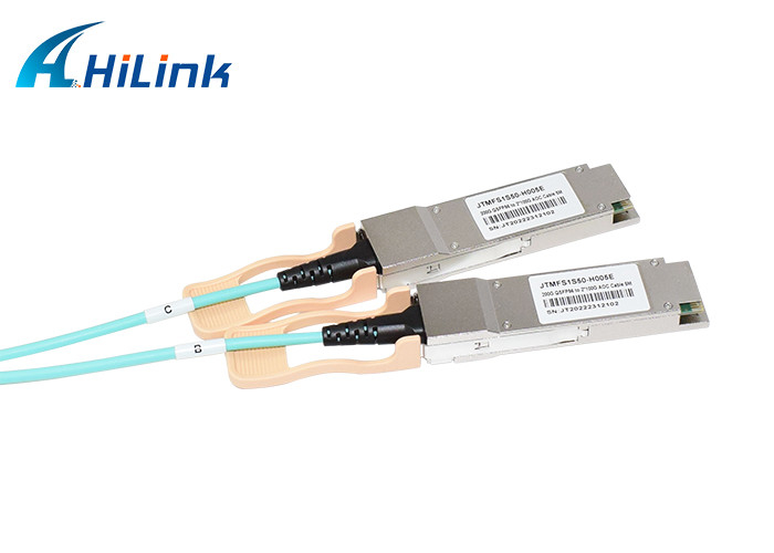 Cabo ativo ótico 200G QSFP56 de QSFP AOC 2 ao cabo ethernet de X QSFP28 AOC