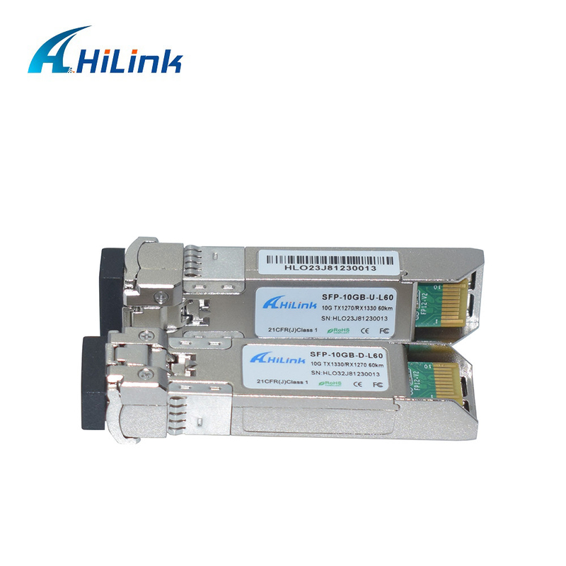 módulo BIDI 60KM SFP+ 10G-ER4-60KM SMF 1270nm/1330nm do transceptor de 10G 60KM SFP+