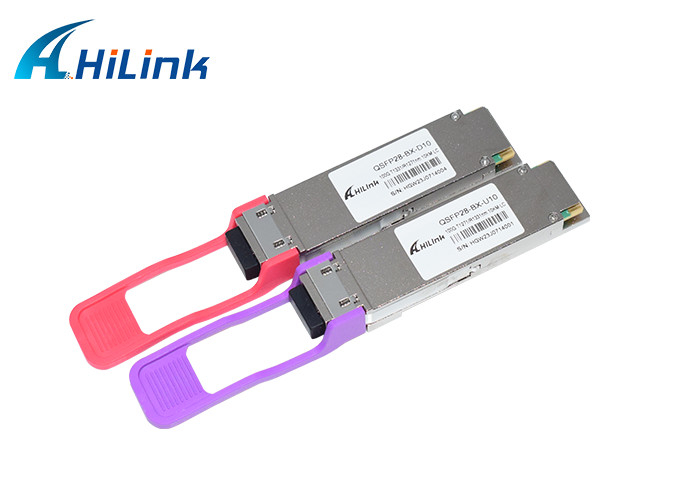 100G QSFP28 PAM4 10km LR BIDI Transceptor Óptico Simplex LC 1271/1331nm SMF DOM