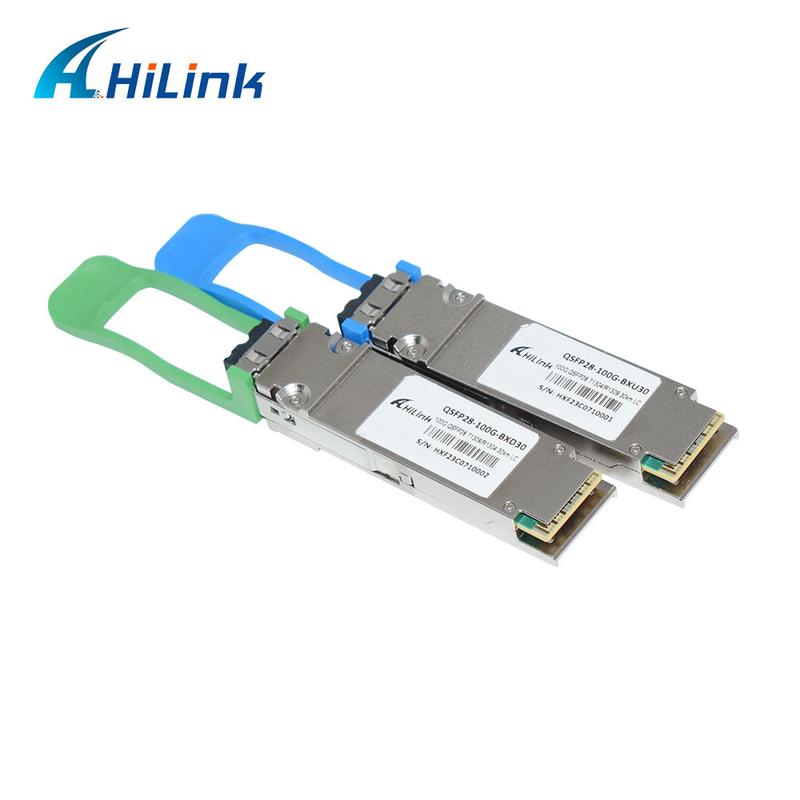 100G QSFP28 Modulo de Transceptor BIDI 40KM 1304/1309nm EML+APD QSFP28-BX-D40 Transceptor