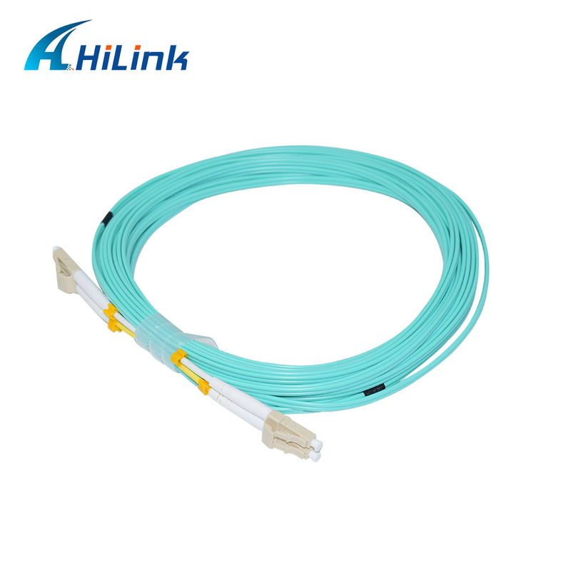PVC 1-5M Fibra Ótica Salto Cable Patch Cord LC/UPC-LC/UPC OM3 OM4 Duplex 2.0/3.0mm