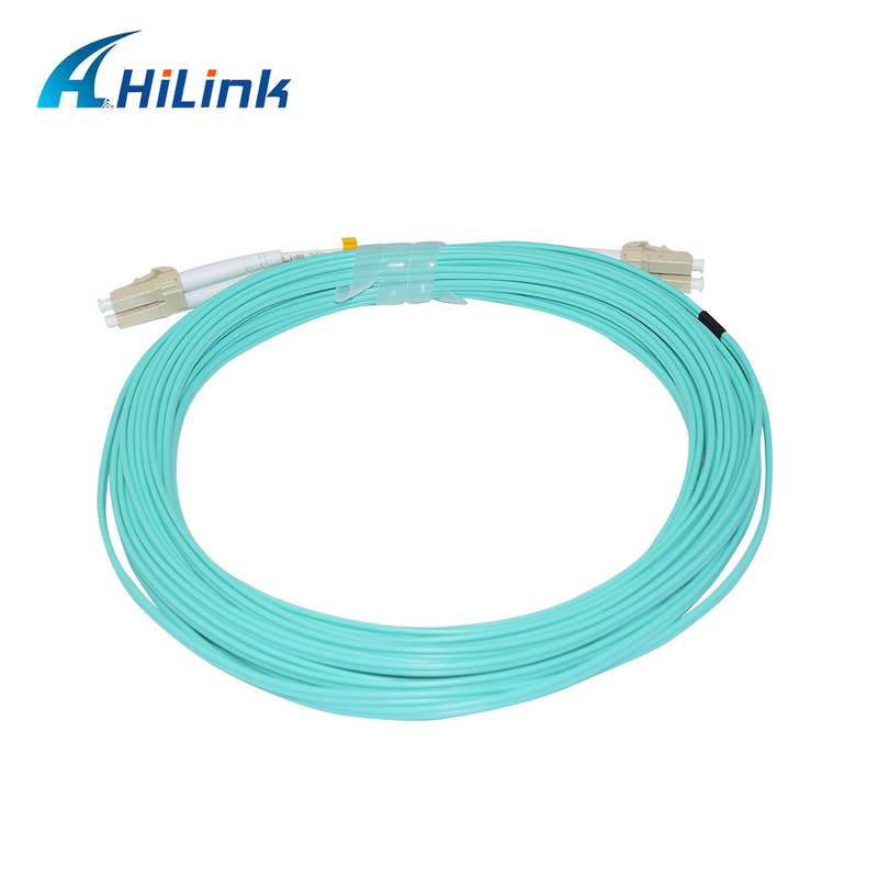 PVC 1-5M Fibra Ótica Salto Cable Patch Cord LC/UPC-LC/UPC OM3 OM4 Duplex 2.0/3.0mm