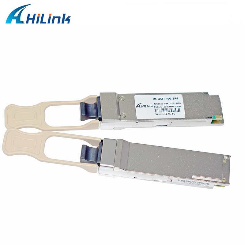 Transceptores ópticos QSFP+ 40G SR4 MMF 850nm 100M OM3 150M OM4 MPO compatíveis com a Huawei