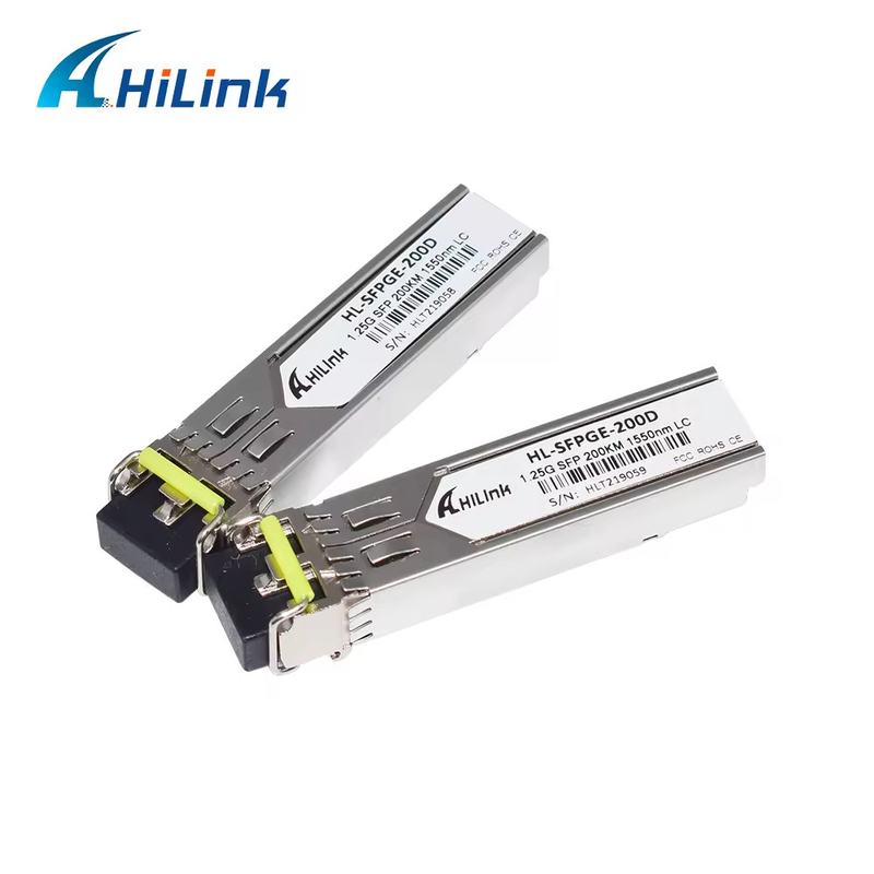 1000BASE 200KM GLC-ZX-SM-200 1.25G 1550nm 200KM SMF Transceptor SFP Conector LC duplo