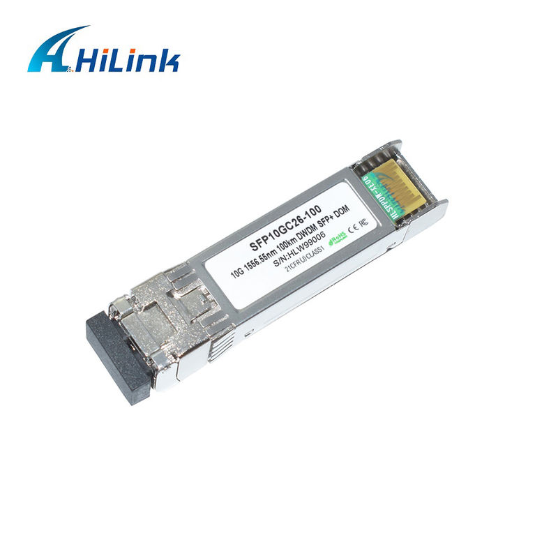 10G DWDM 100KM módulo de transceptor óptico para transmissão de longa distância 100GHz banda C módulo óptico