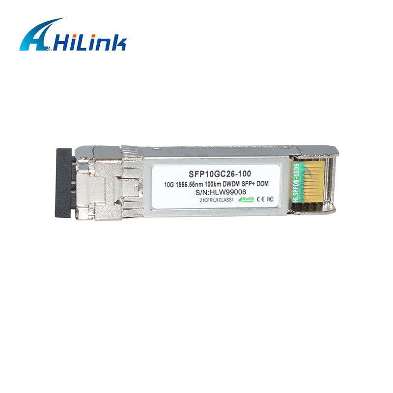 10G DWDM 100KM módulo de transceptor óptico para transmissão de longa distância 100GHz banda C módulo óptico