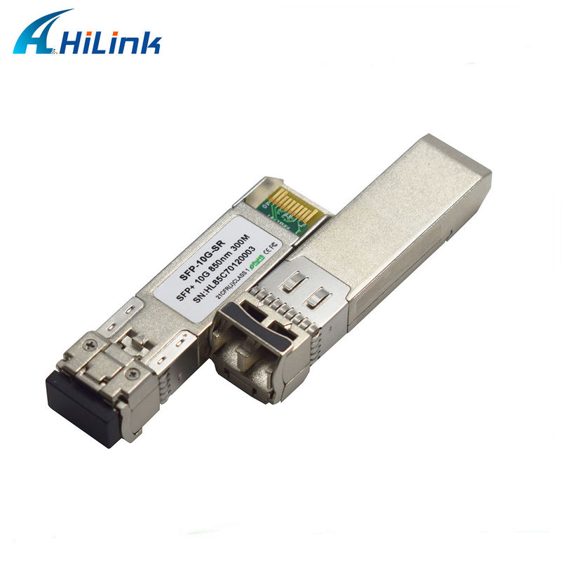 SFP+ 10Gig Ethernet Module 10G SR 850nm 300M LC Duplex DDM Fiber Optic Transceiver para Rede 4G Função WDM para FTTH SFP-10G-SR