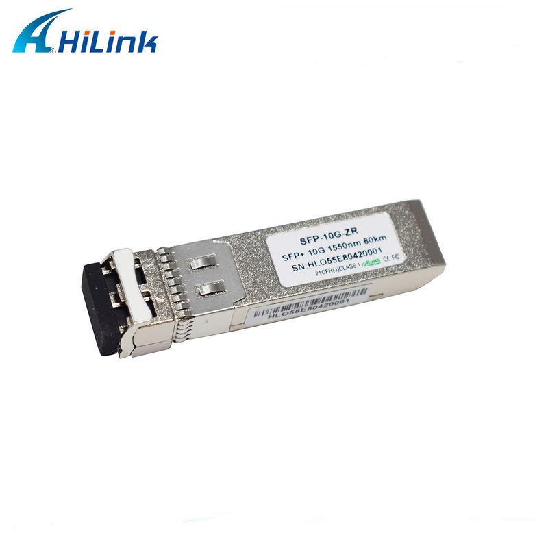 80 km Distância SFP 10G SMF 1550nm ZR Duplex LC DDM módulo óptico com transmissor EML