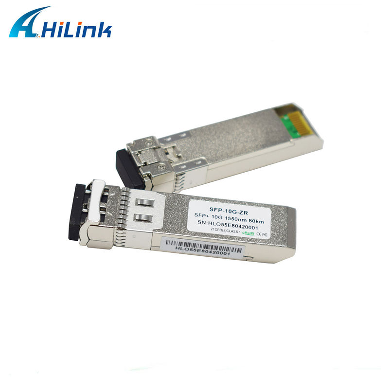 80 km Distância SFP 10G SMF 1550nm ZR Duplex LC DDM módulo óptico com transmissor EML
