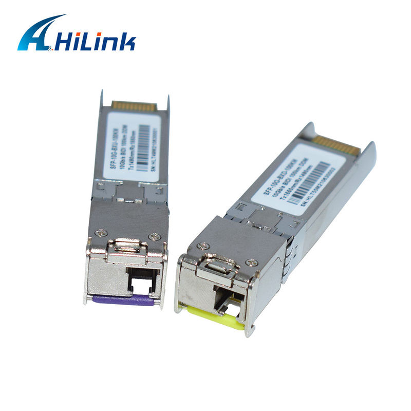 10G SFP+ BIDI 100KM Tx1490nm/Rx1550nm LC Transceptor de Fibra Ótica SFP-10G-BX-100KM