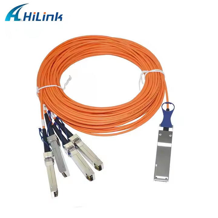 40G QSFP+ 4XSFP Cabos AOC MMF 1M-5M QSFP para 4-SFP+ Cabos Ópticos Ativos