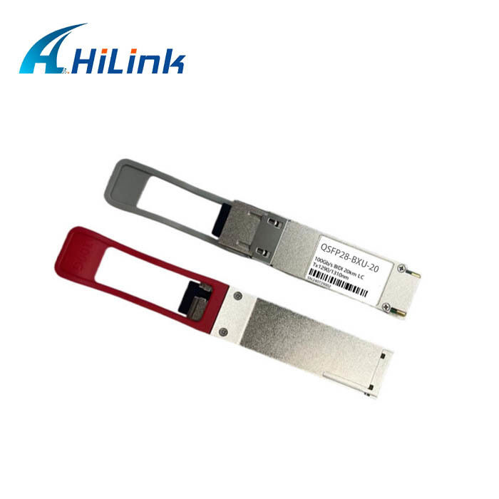 Módulo BiDi 100G base QSFP28 para ambiente de 0 a 70C 10 km e taxa de dados de 20 km