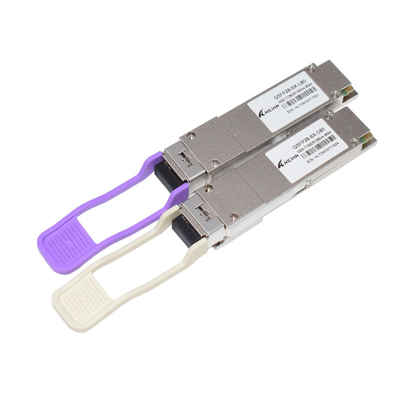 QSFP28 BIDI 100G ZR QSFP28 80km 1280/1300nm 100GBASE-BX80 QSFP28 Módulo 80km LC