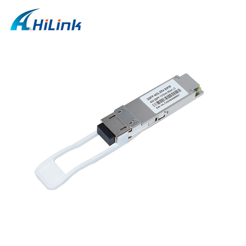 40G 80KM QSFP+ EML+APD LWDM 1295-1304NM Conector LC Modulo Transceptor de Temperatura Comercial