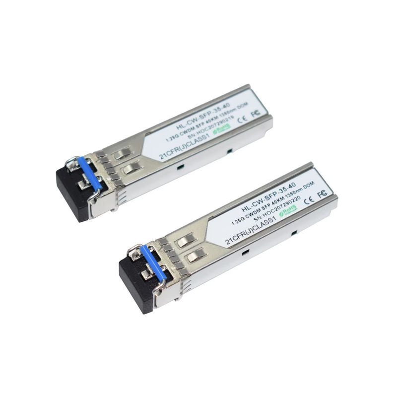 Transceptor Óptico de Fibra SFP CWDM Hilink 1.25G 1350nm 40km para Data Center