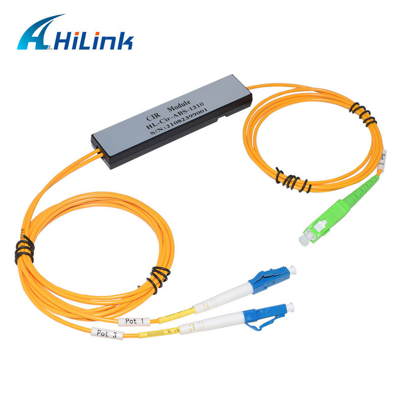 Caixa ABS 3 Portos Circulador, Port1&Port3-LC/UPC, Port2-SC/APC 1310nm/1550nm/1610nm