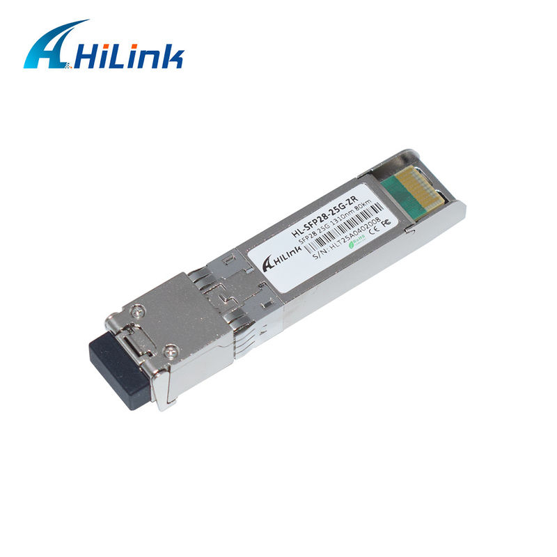 25G ZR SFP 80KM LC 25G Ethernet Transceptor SFP DOM 1310nm Transceptores de fibra óptica