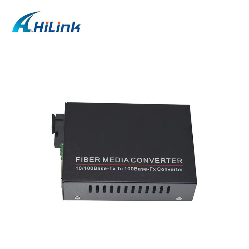 BIDI WDM Single Fiber Optic Media Converter 10/100M 1310/1550nm Equipamento óptico SFP de 20 km