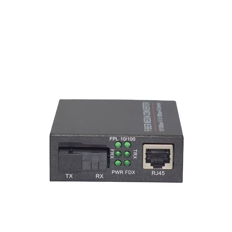 BIDI WDM Single Fiber Optic Media Converter 10/100M 1310/1550nm Equipamento óptico SFP de 20 km