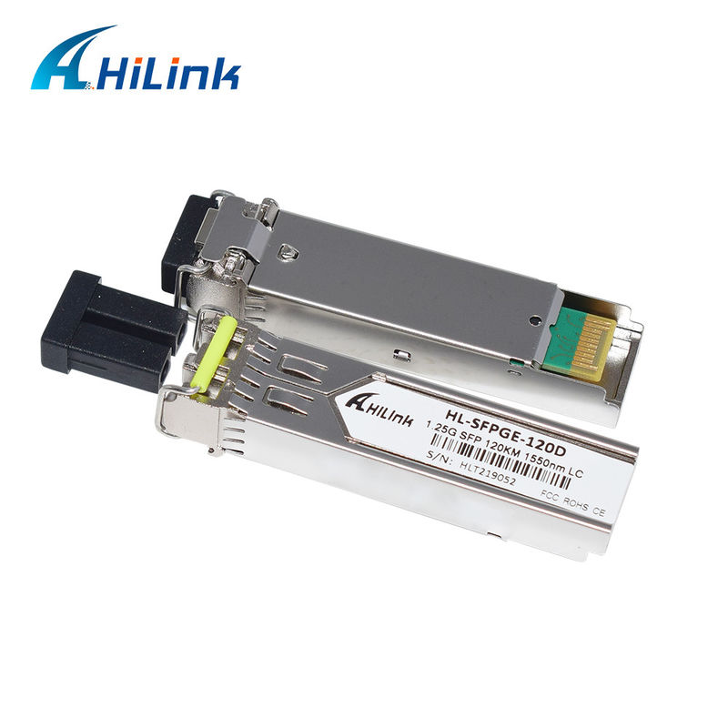 HL-SFPGE-120D HILINK 1.25G SFP Longa Distância 120km 1550nm Conector LC Módulo GBIC DDM