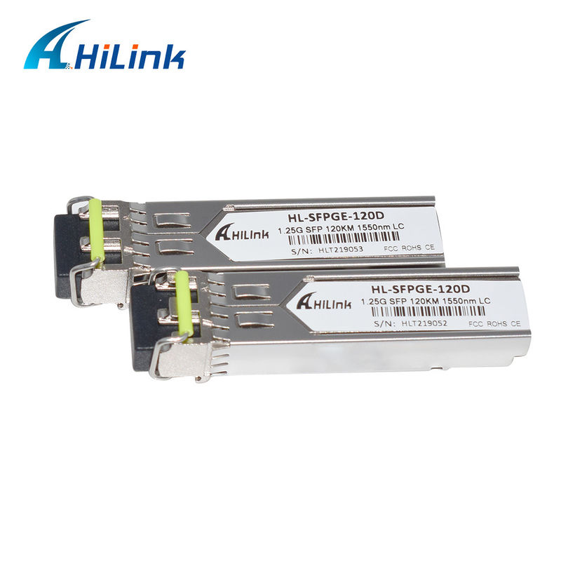 HL-SFPGE-120D HILINK 1.25G SFP Longa Distância 120km 1550nm Conector LC Módulo GBIC DDM