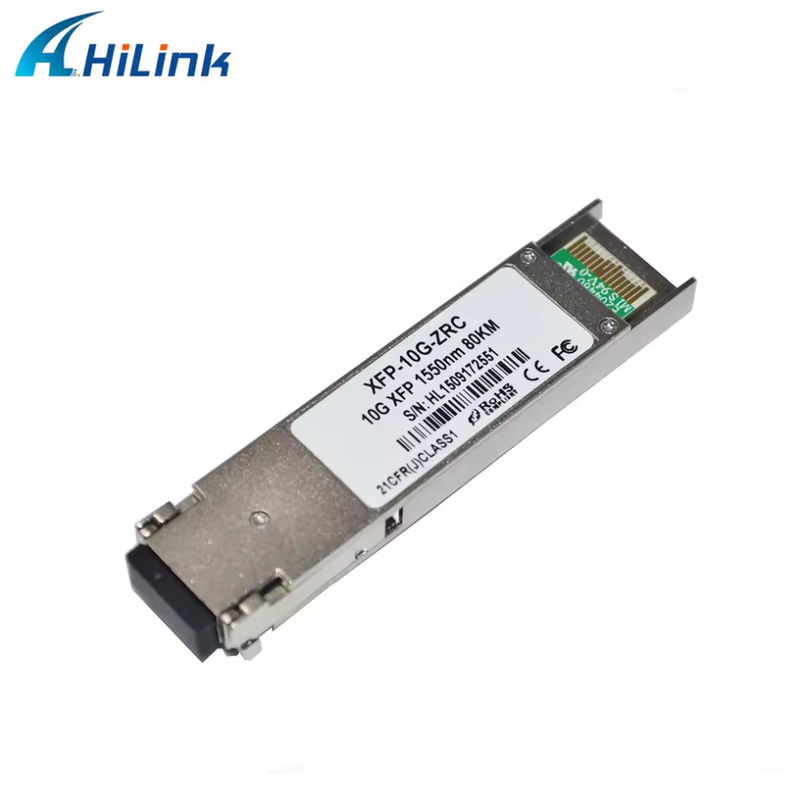 3 anos de garantia 10G-XFP-ZR-80km Hilink 10Gb/s 1550nm 80km Fibra Duplex SM XFP GBIC Modulo Transceptor