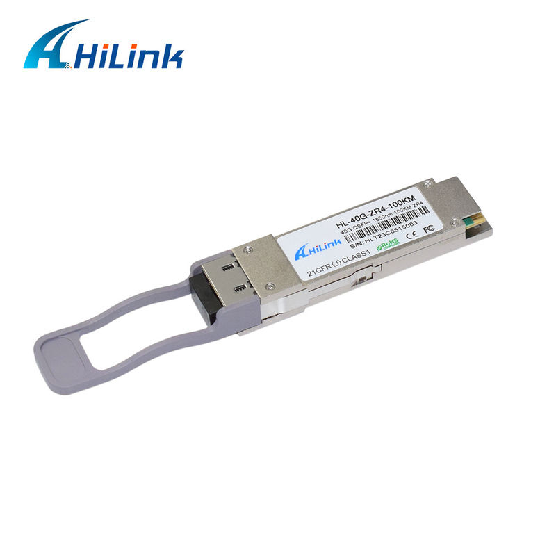 QSFP-40G-ZR4 Compatível 40GBASE-ZR4 Modulo de Transceptor Óptico 1550nm 100km EML+ APD Produto de Comunicação e Rede