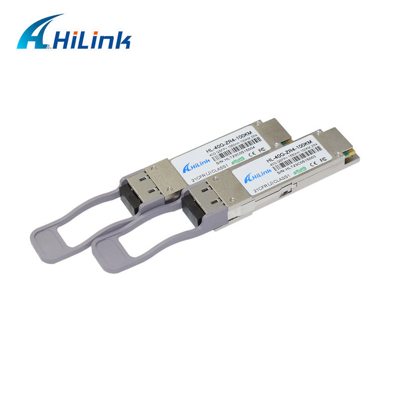 QSFP-40G-ZR4 Compatível 40GBASE-ZR4 Modulo de Transceptor Óptico 1550nm 100km EML+ APD Produto de Comunicação e Rede
