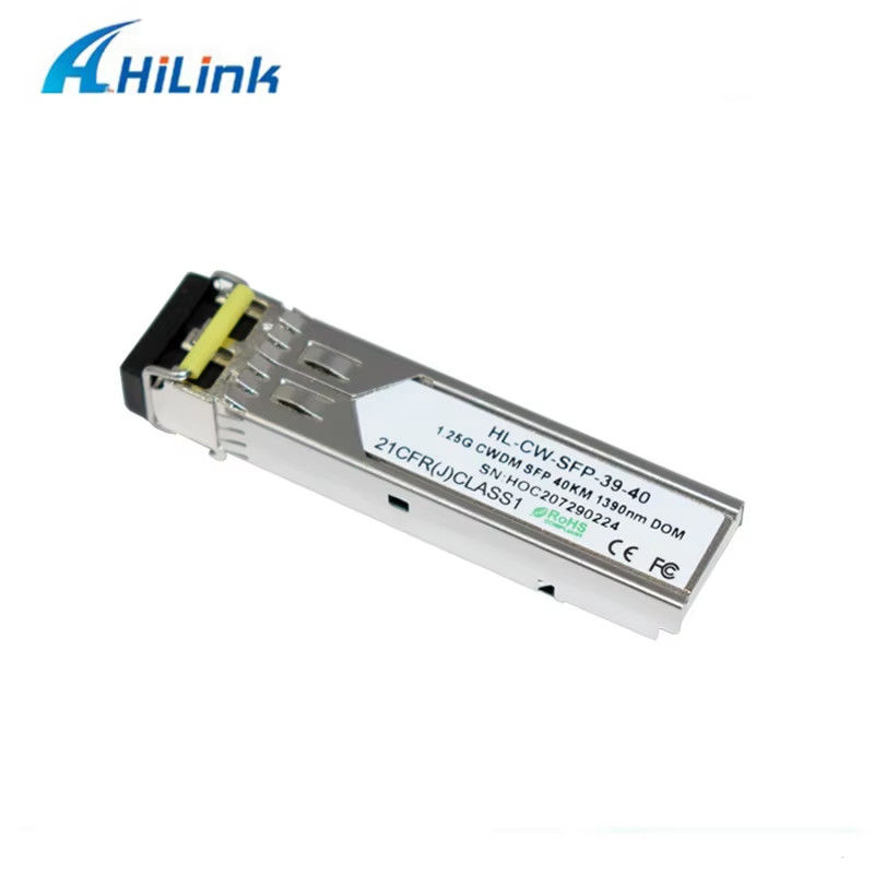China Factory 1000Base 1.25G SFP Dual LC Connector CWDM 40KM LC 1270-1610nm Transceptor Óptico Fibra Óptica Equipamento