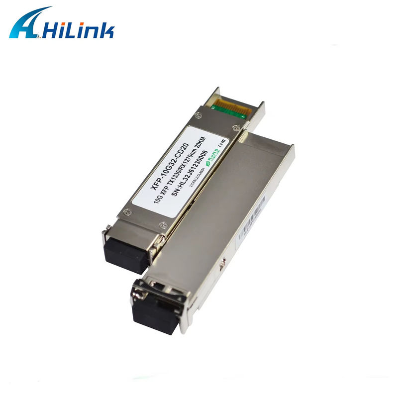 Módulo de transceptor bidirecional XFP de alta qualidade de 10 Gbps com alcance de 20 km com conector LC de 1270/1330 nm para equipamentos de fibra óptica