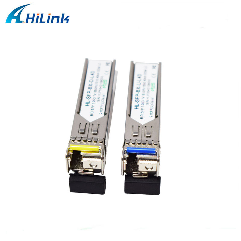 Hilink 1.25G SFP BIDI 40KM 1310/1490 ((1550nm) Conector LC/SC Modulo de Fibra Óptica
