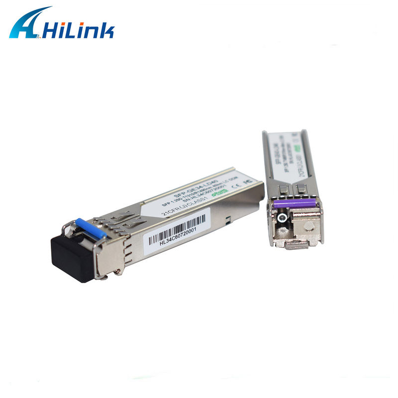 Hilink 1.25G SFP BIDI 40KM 1310/1490 ((1550nm) Conector LC/SC Modulo de Fibra Óptica