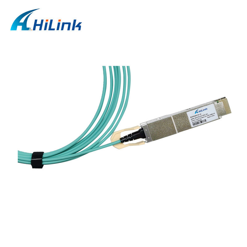 400G QSFP DD Cable Óptico Activo 8x26.5625GBd ((PAM4) Interface elétrica Cable DDM 3M MMF