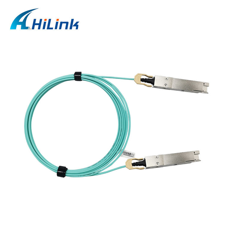 400G QSFP DD Cable Óptico Activo 8x26.5625GBd ((PAM4) Interface elétrica Cable DDM 3M MMF