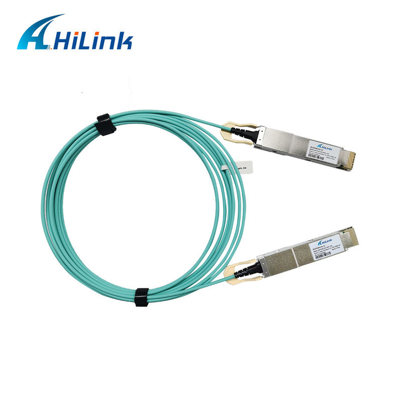 400G QSFP DD Cable Óptico Activo 8x26.5625GBd ((PAM4) Interface elétrica Cable DDM 3M MMF