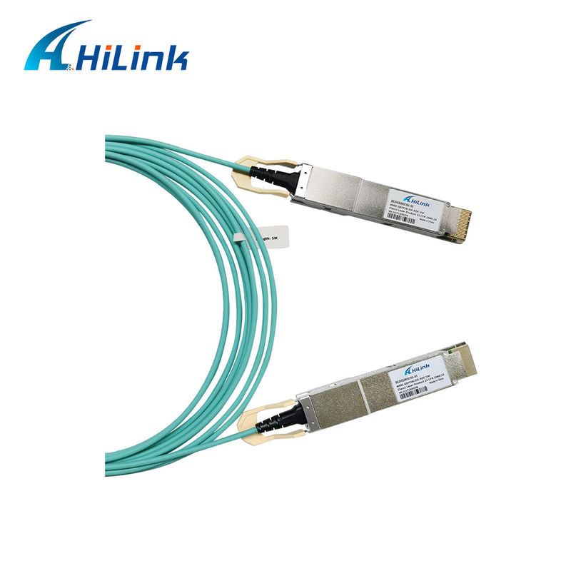 400G QSFP DD Cable Óptico Activo 8x26.5625GBd ((PAM4) Interface elétrica Cable DDM 3M MMF