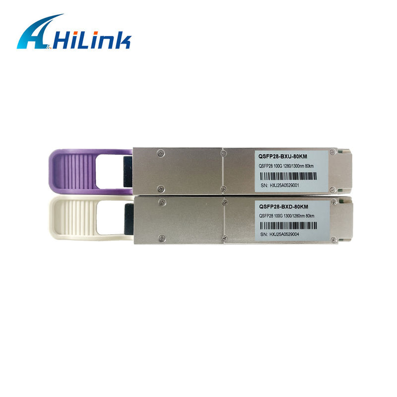 Módulo transceptor BIDI de 100 Gb/s 80 km QSFP28 ZR4 para transmissão de dados de longa distância