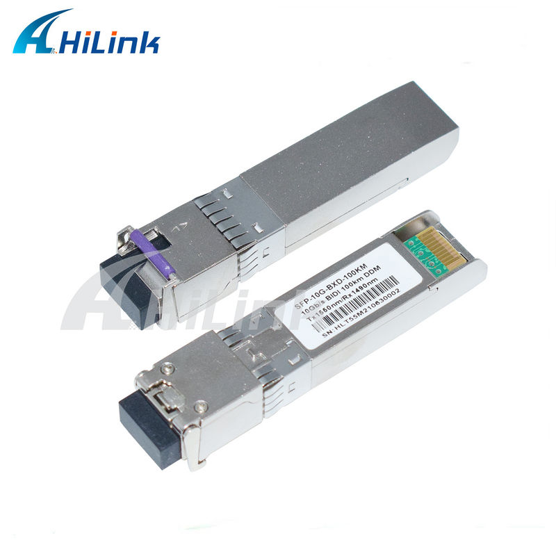 Módulo Transceptor SFP BIDI 10G Alcance 3-100KM 1490/1550NM EML APD para Rede de Longa Distância de Alta Velocidade