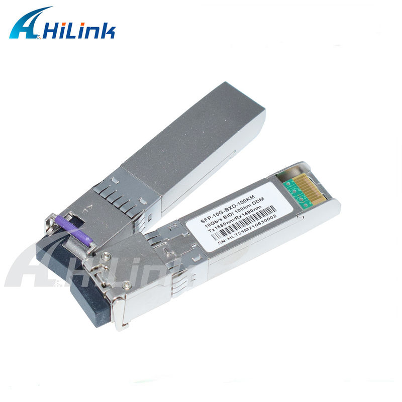 Módulo Transceptor SFP BIDI 10G Alcance 3-100KM 1490/1550NM EML APD para Rede de Longa Distância de Alta Velocidade