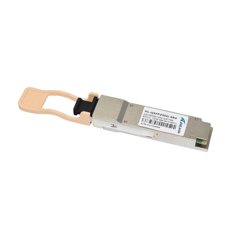 Novo Módulo de Fibra Óptica QSFP56 SR4 Base 200G Trendy, 850NM, Alcance de 100M Multimodo, Conector MPO