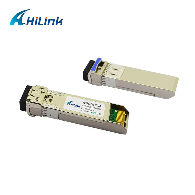 25G SFP28 Modulo Ótico BIDI Conector de Fibra LC 0 a 70C 3km/10km/40km/60km
