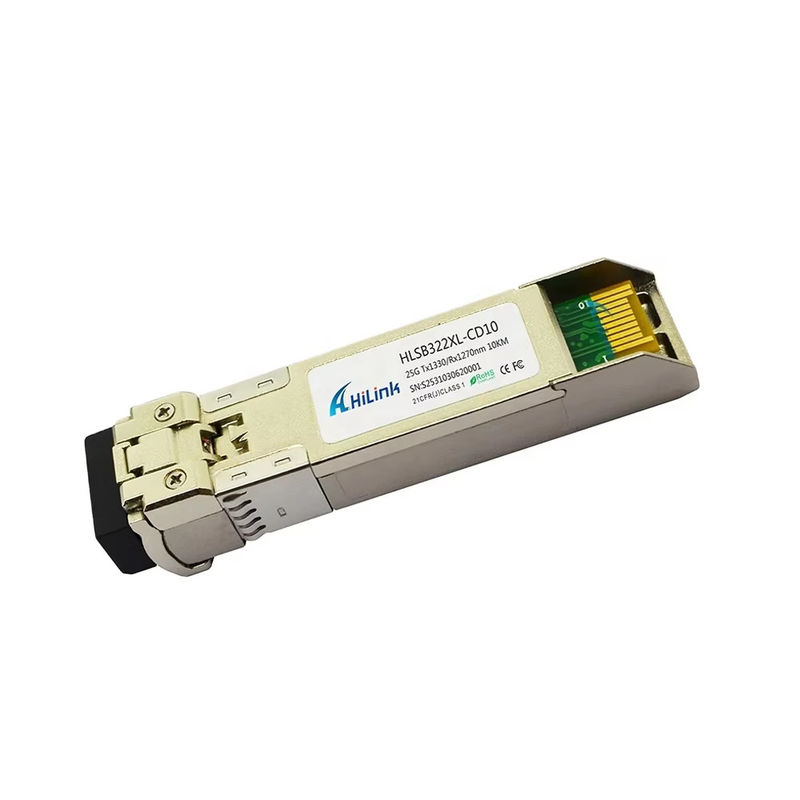 25G SFP28 Modulo Ótico BIDI Conector de Fibra LC 0 a 70C 3km/10km/40km/60km