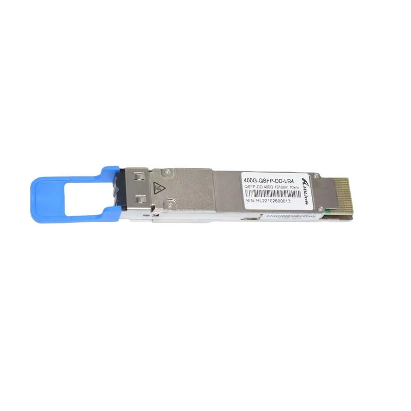 400Gb/s QSFP-DD LR4 Transceptor óptico SMF de 10 km Duplex LC Connector para conformidade com a RoHS e longa distância