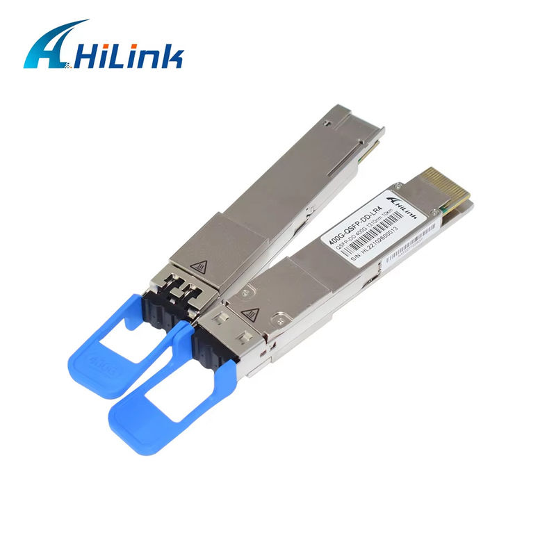 400Gb/s QSFP-DD LR4 Transceptor óptico SMF de 10 km Duplex LC Connector para conformidade com a RoHS e longa distância
