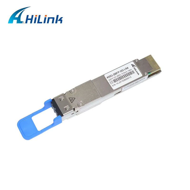 400Gb/s QSFP-DD LR4 Transceptor óptico SMF de 10 km Duplex LC Connector para conformidade com a RoHS e longa distância